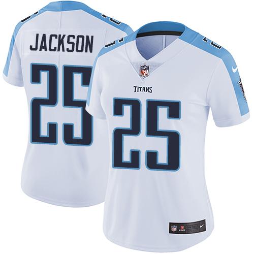 2019 Women Tennessee Titans #25 Jackson white Nike Vapor Untouchable Limited NFL Jersey->women nfl jersey->Women Jersey